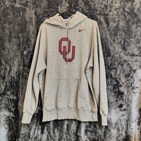 OU Nike Pull Over Hoodie Size XL Oklahoma University - Picture 1 of 4